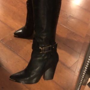 Knee hi leather boots